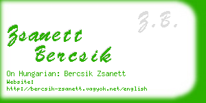 zsanett bercsik business card